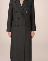 Wool coat anthracite Smith