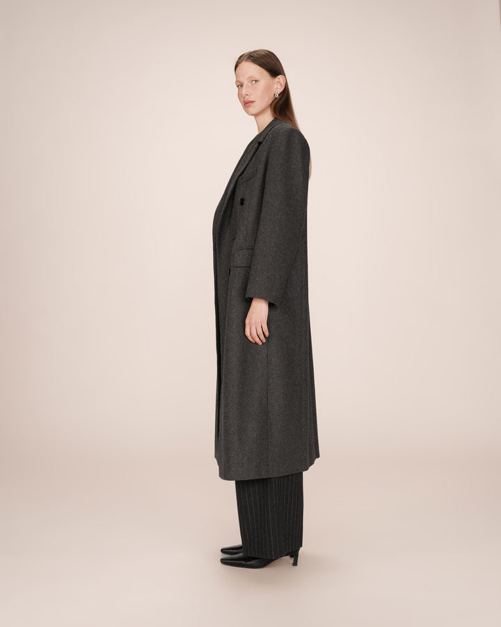 Manteau en laine anthracite Smith