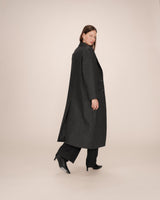 Wool coat anthracite Smith
