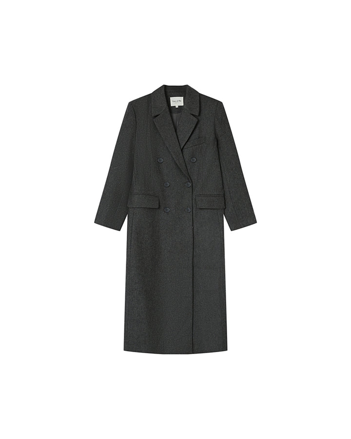 Manteau en laine anthracite Smith