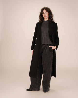 MANTEAU NOIR SMITH
