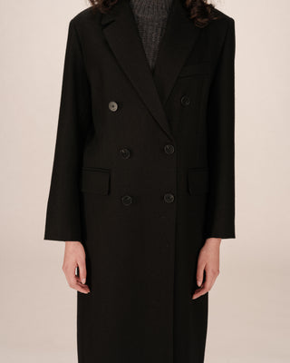 MANTEAU NOIR SMITH