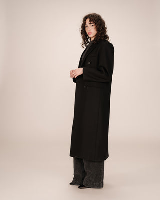 MANTEAU NOIR SMITH