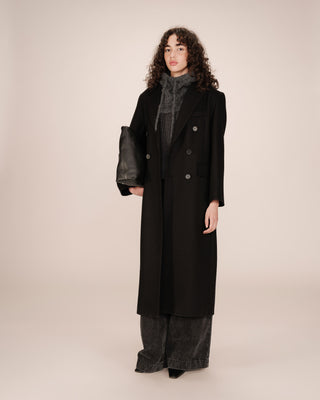 MANTEAU NOIR SMITH