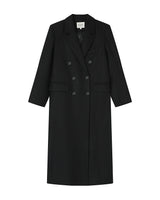Manteau en laine noir Smith