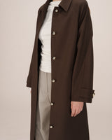 Long trench coat chocolatee Scott