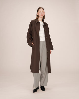 MANTEAU CHOCOLAT SCOTT