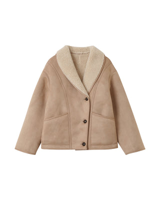 MANTEAU BEIGE ROSE SWAN