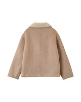 Suede coat beige pink Swan