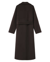 Wool coat chocolat Stone