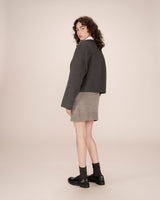 Boxy wool jacket anthracite Stomy