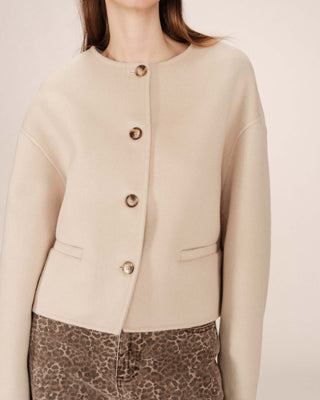 MANTEAU GREIGE STOMY