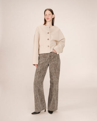 MANTEAU GREIGE STOMY