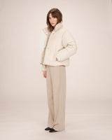 Short padded jacket beige Sonic