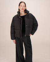 Short padded jacket black Sonic