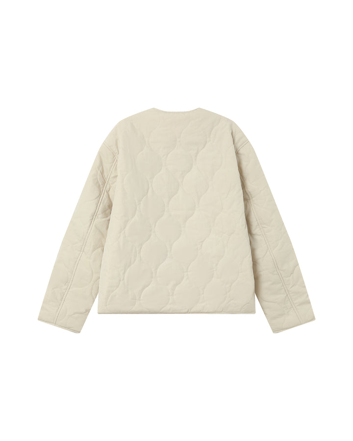 Doudoune matelassée beige Shania
