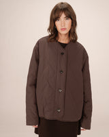 Quilted padded jacket chocolatee Shania