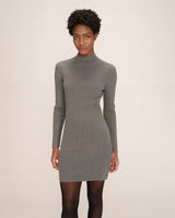 Robe courte en maille anthracite Talcy