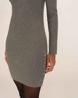 Robe courte en maille anthracite Talcy