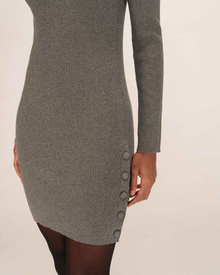 Robe courte en maille anthracite Talcy