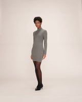 Robe courte en maille anthracite Talcy