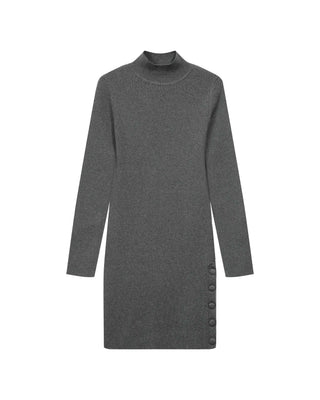 Robe courte en maille anthracite Talcy