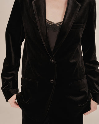 Blazer en velours noir Tofu