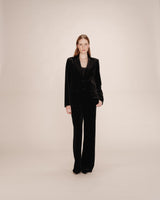 Blazer en velours noir Tofu