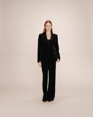 Blazer en velours noir Tofu