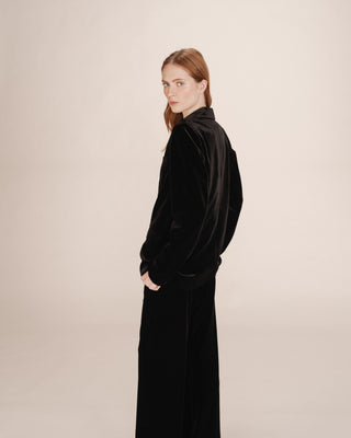 Blazer en velours noir Tofu