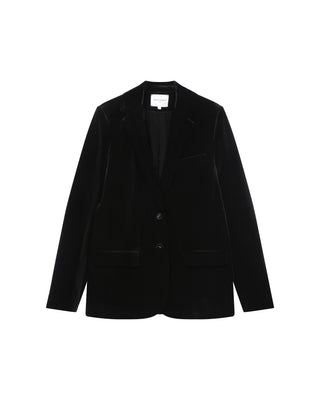 Blazer en velours noir Tofu