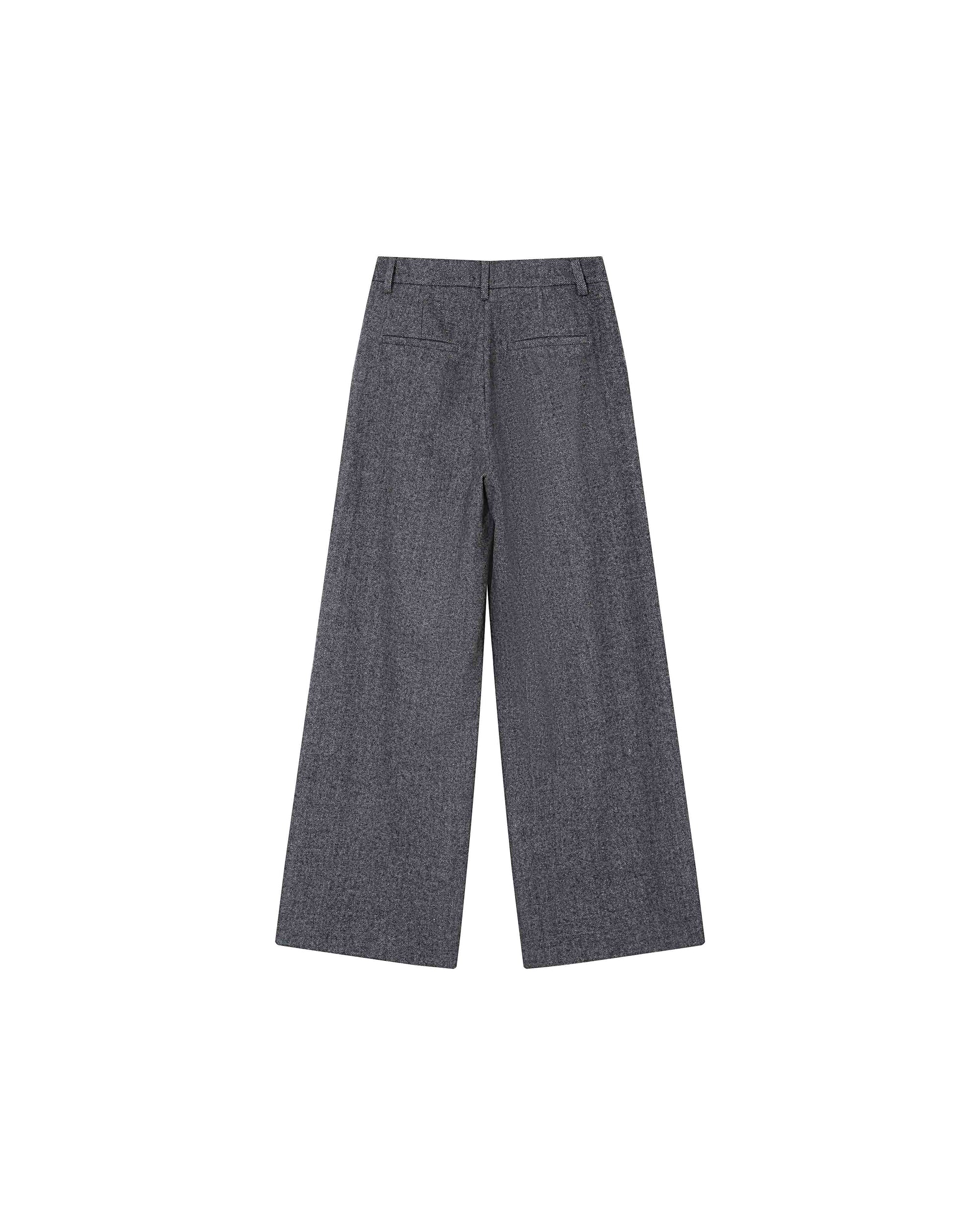 Pantalon tailleur laine anthracite Times