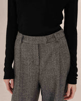 Pantalon tailleur laine anthracite Times