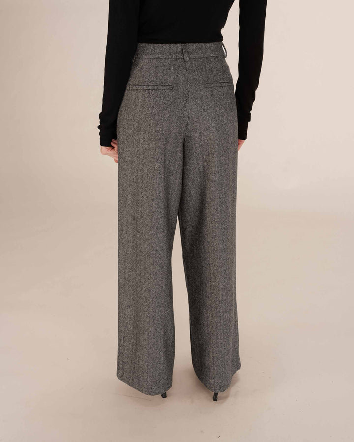 Pantalon tailleur laine anthracite Times