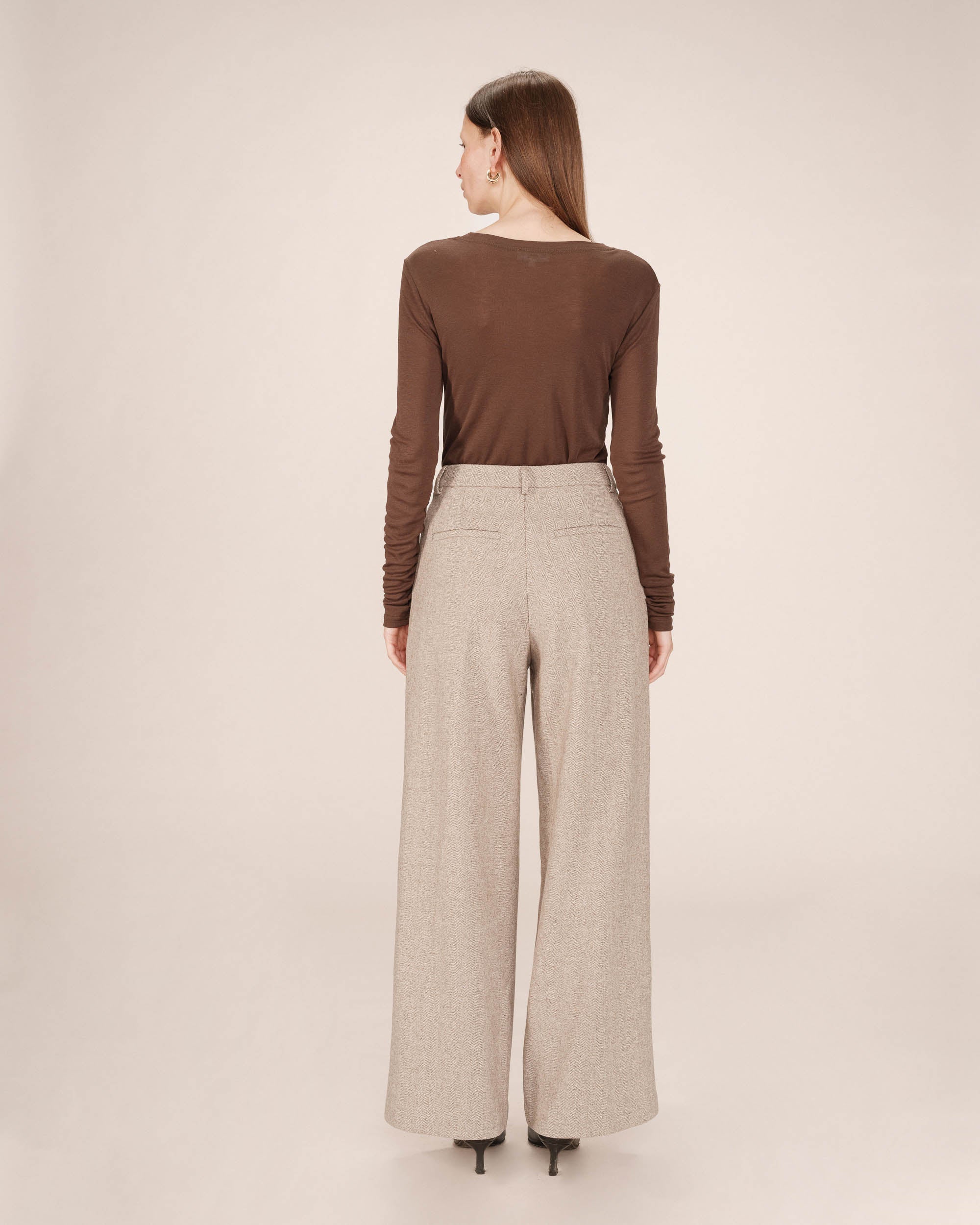 Pantalon tailleur laine grege Times