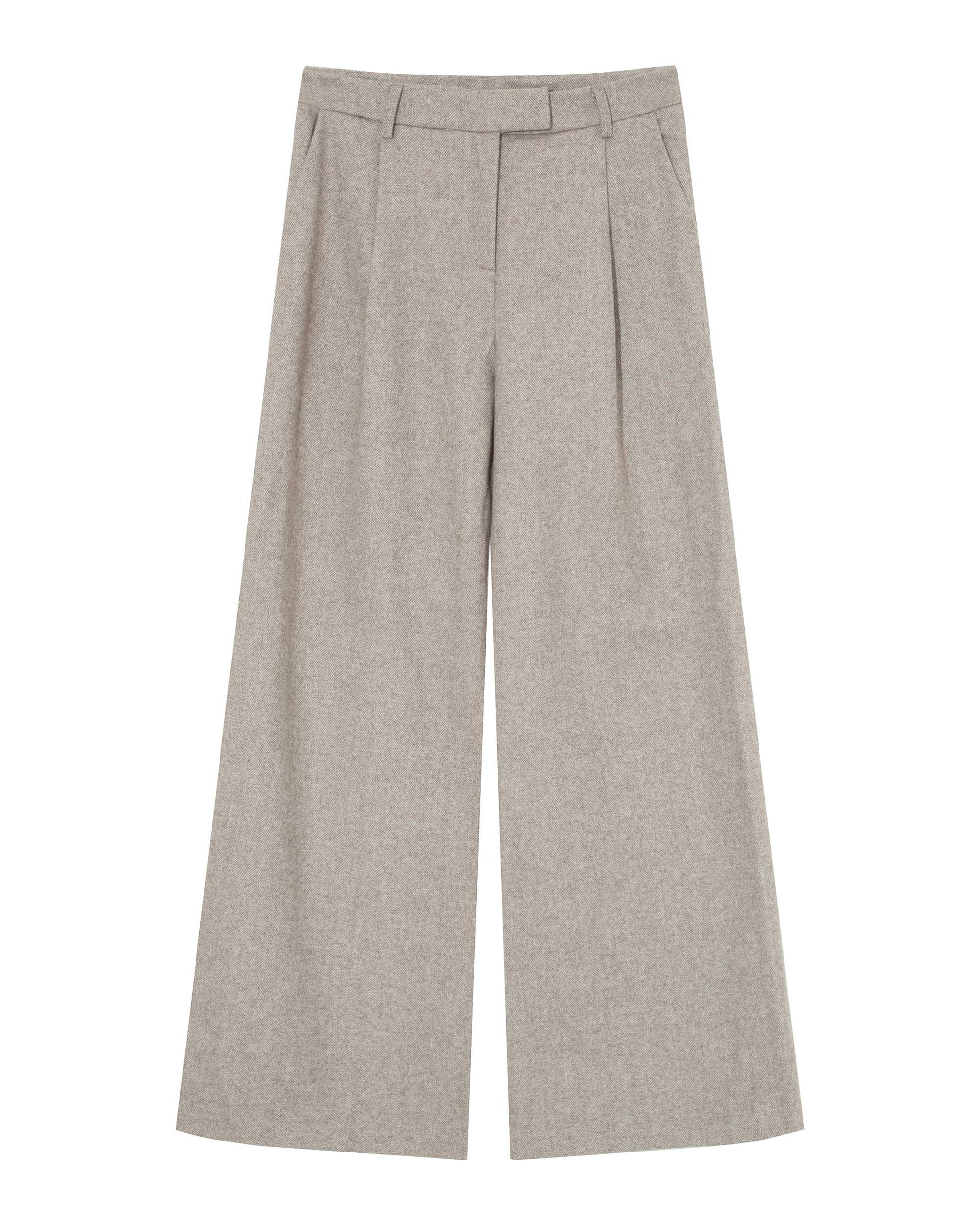 Pantalon tailleur laine grege Times