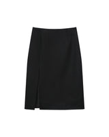 Jupe crayon en laine noir Tonya