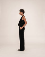 Pantalon tailleur velours noir Tiger