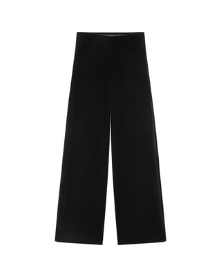 Pantalon tailleur velours noir Tiger