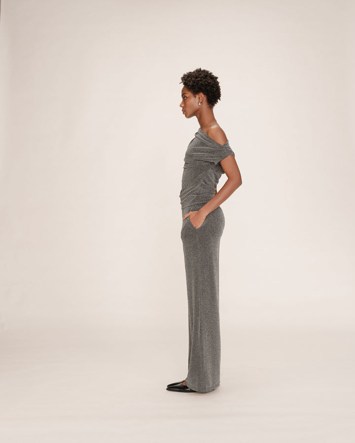 Wide lurex trousers argent Truth