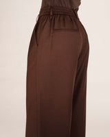 Pantalon de tailleur chocolat Tatum
