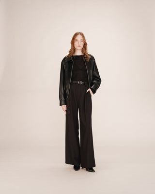 Pantalon de tailleur noir Tatum