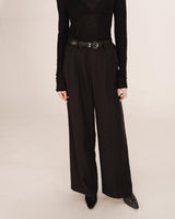 Pantalon de tailleur noir Tatum