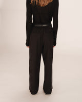 Pantalon de tailleur noir Tatum