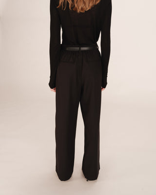 Pantalon de tailleur noir Tatum