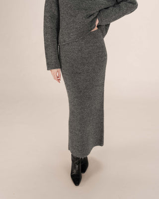 Knit pencil skirt anthracite Toundra