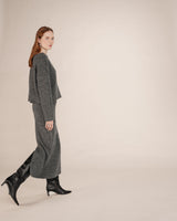 Jupe crayon en maille anthracite Toundra