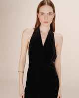 Combinaison pantalon velours noir Tahara