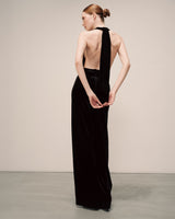 Combinaison pantalon velours noir Tahara