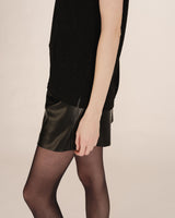 Top col v en lurex noir Tango